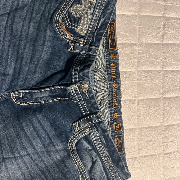 Rock Revival Dark Blue Boot Cut Jeans - Picture 3 of 3